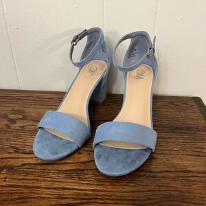 Blue heels - WORN ONCE